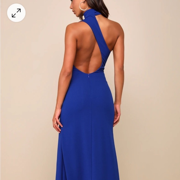 LULUS Cobalt Blue Formal Gown - Picture 3 of 5